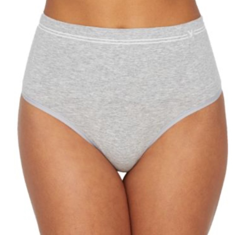 Yummie Seamless Cotton Thong Panty Shaper Grey Heather S/M